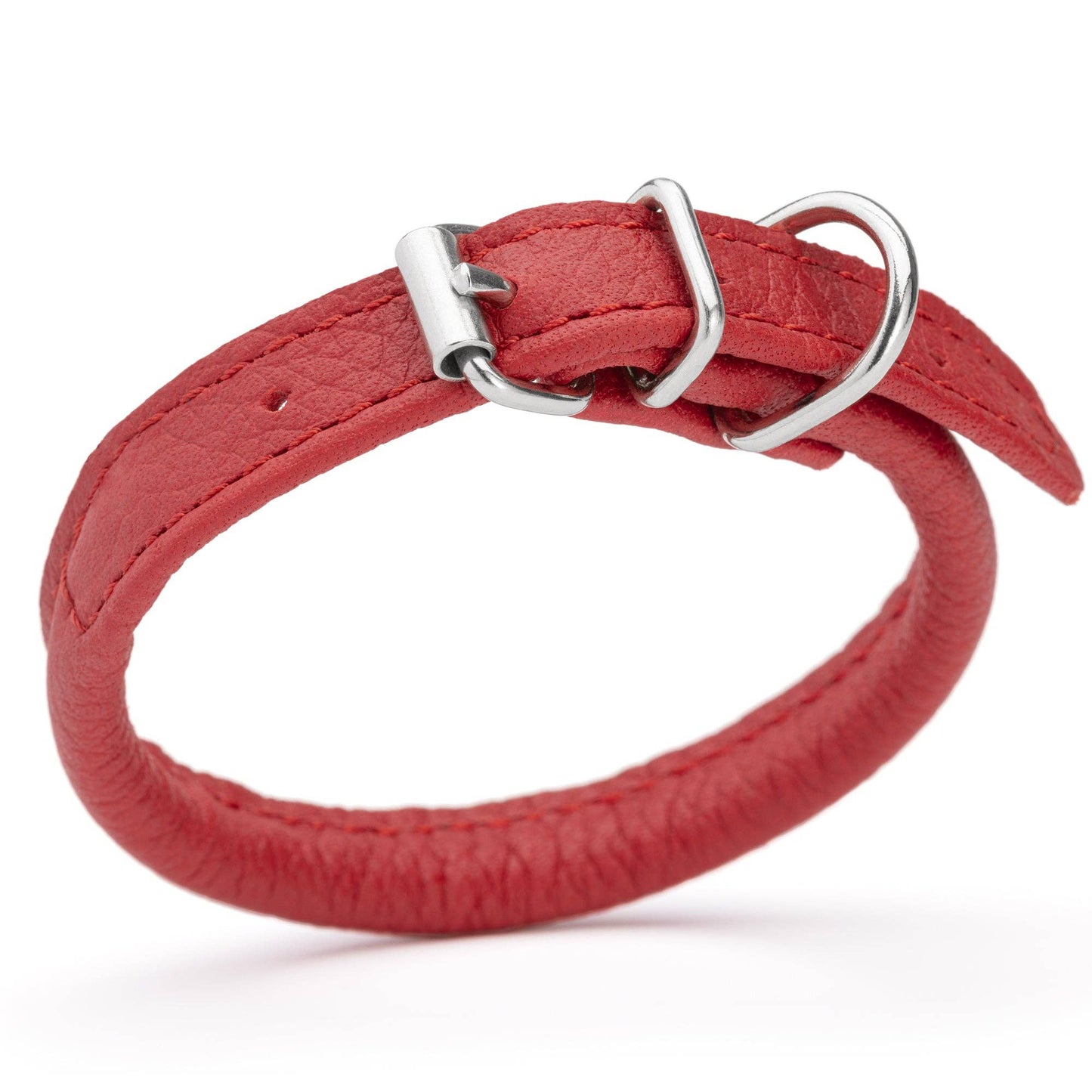 Dogline - Soft Leather Round Collar