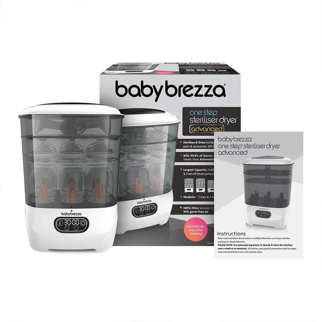 Baby Brezza Steriliser Dryer Advanced - Black & White