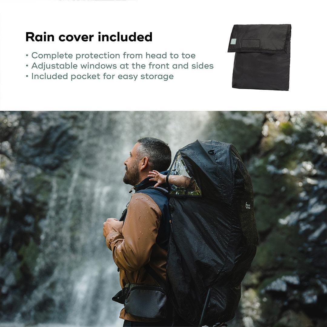 Babymoov Moov & Hike Baby Carrier & Raincover Bundle Set - Dune
