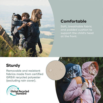 Babymoov Moov & Hike Baby Carrier & Raincover Bundle Set - Dune