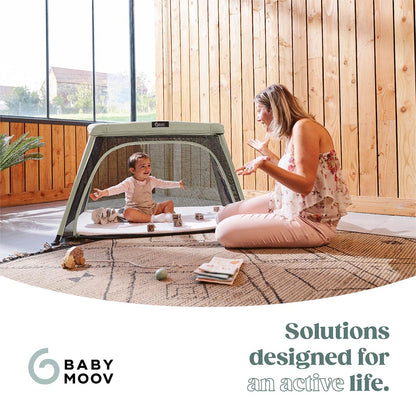 Babymoov Travel Cot 3 in 1 Moov & Comfy - Sage