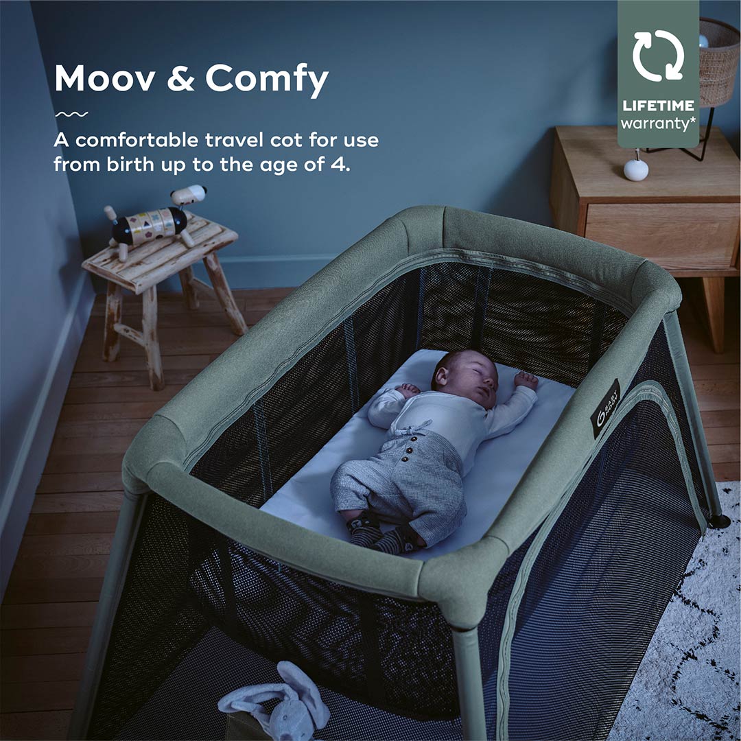 Babymoov Travel Cot 3 in 1 Moov & Comfy - Sage