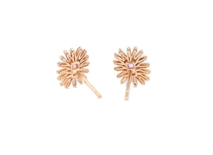 Pink Sapphire Stud Earrings