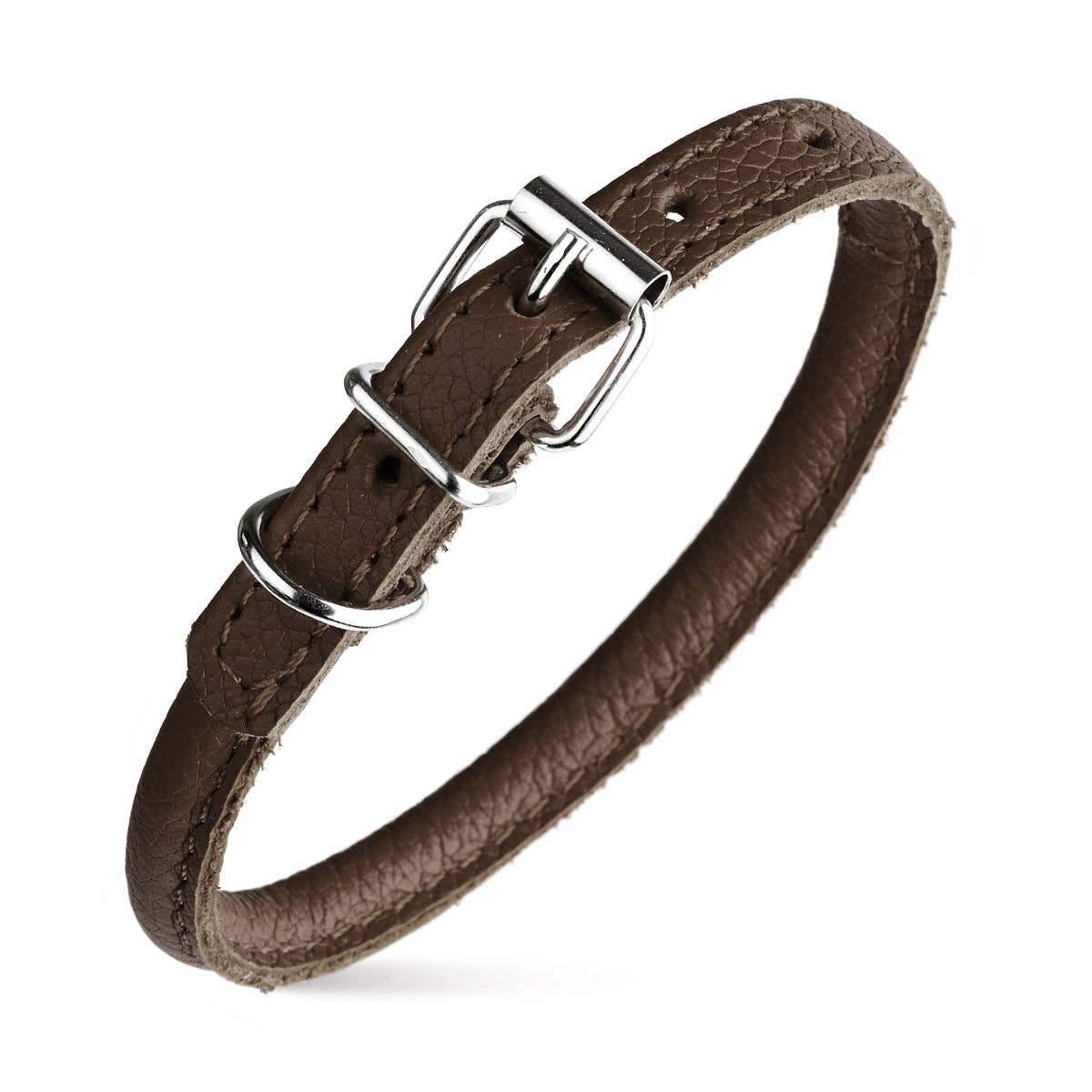 Dogline - Soft Leather Round Collar