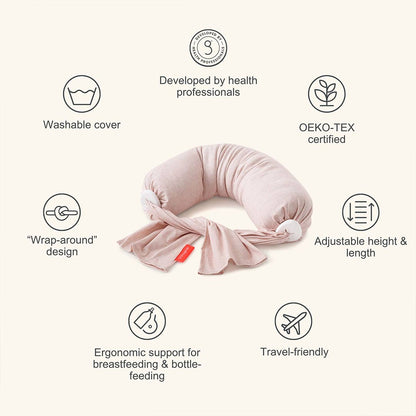 bbhugme Nursing Pillow - Pink Melange
