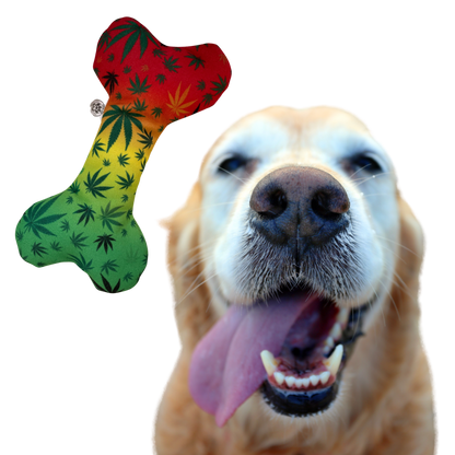 PAW:20 - Stoned to da Bone 420 Dog Toy 🐶  Marijuana, Weed Themed