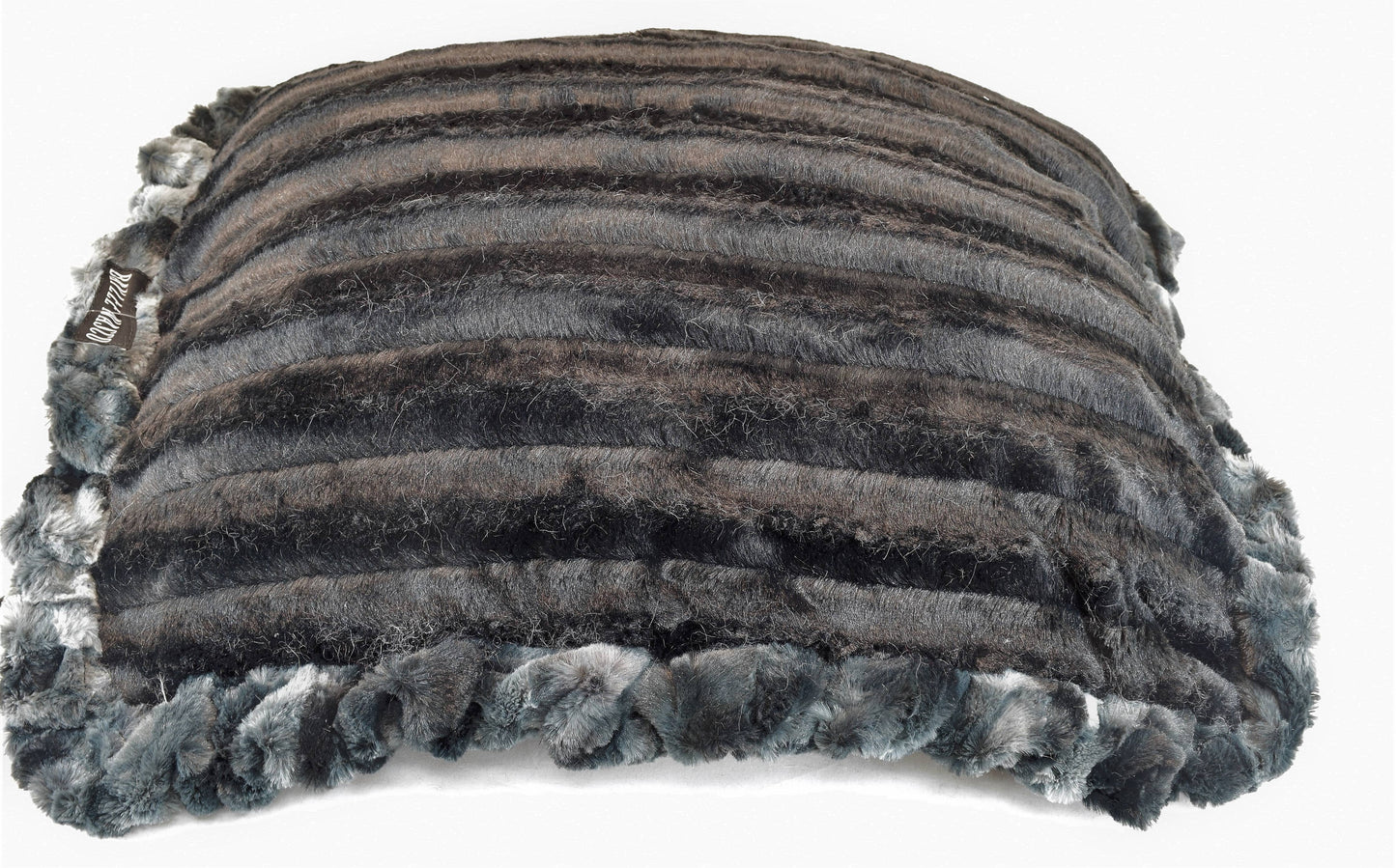Grey Rabbit & Black Mink Travel Bed/Blanket: Small