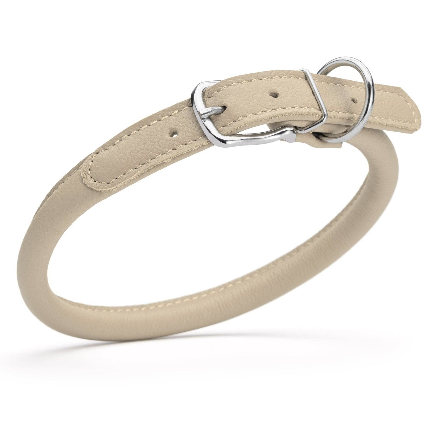 Dogline - Soft Leather Round Collar