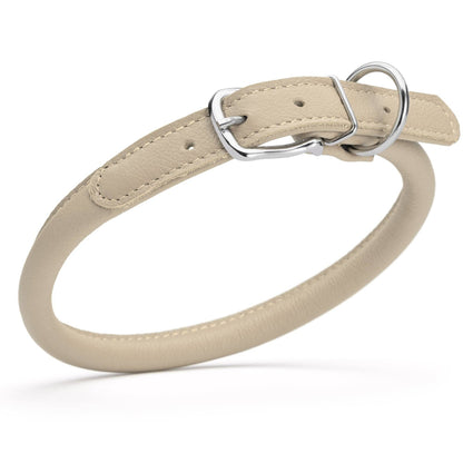 Dogline - Soft Leather Round Collar