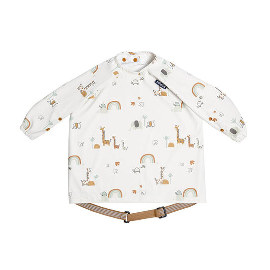 Bibado Long Sleeve Coverall Weaning Bib - Serengeti Spaghetti