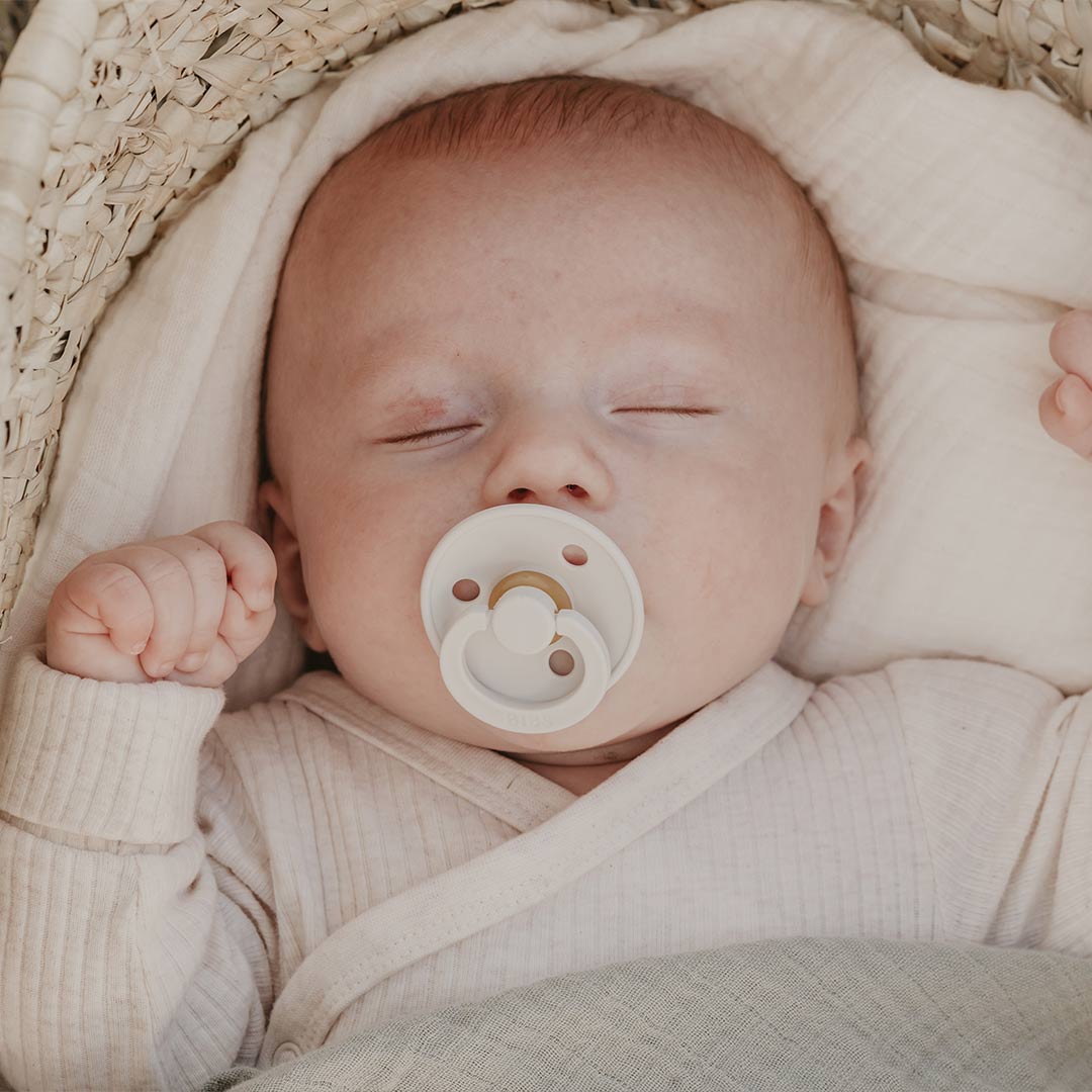 BIBS Colour Anatomical Pacifier - 2 Pack - Ivory/Blush - Latex