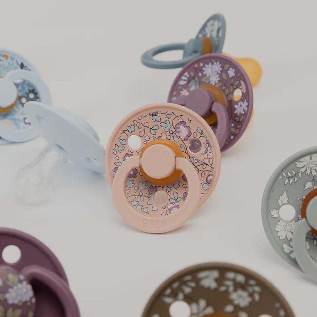 BIBS X LIBERTY Colour Latex Pacifier - 2 Pack - Sage Mix - Eloise