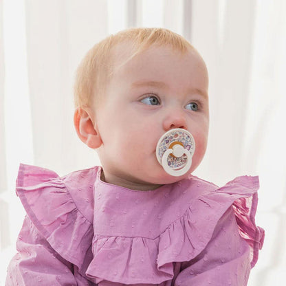 BIBS X LIBERTY Colour Latex Pacifier - 2 Pack - Sage Mix - Eloise