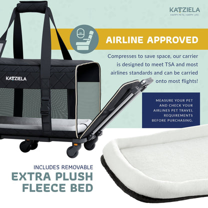 Katziela - Katziela® Quilted Chariot PRO Pet Carrier