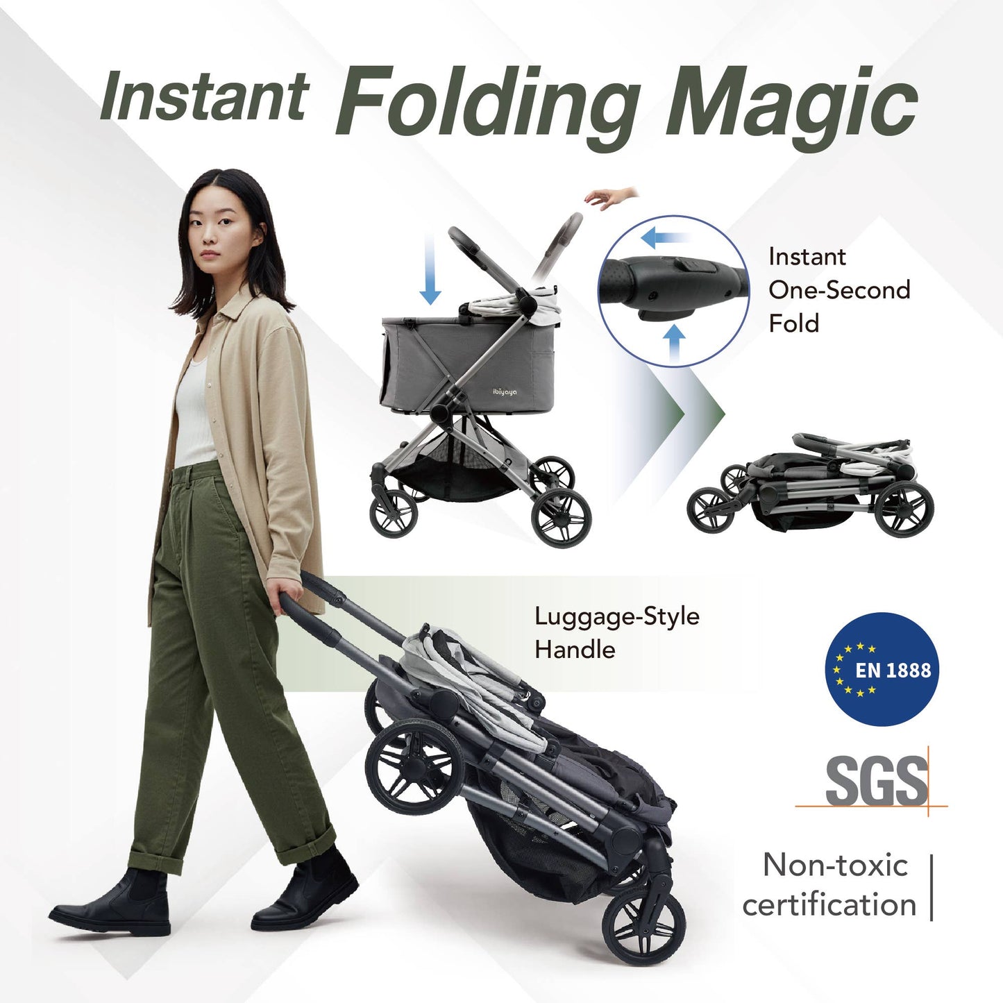 ibiyaya - Ibiyaya Maxi Deep Carriage Pet Stroller