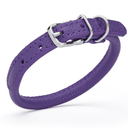 Dogline - Soft Leather Round Collar