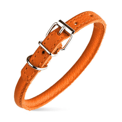 Dogline - Soft Leather Round Collar