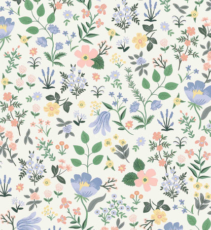 Bramble Fields Peel & Stick Wallpaper - Cream