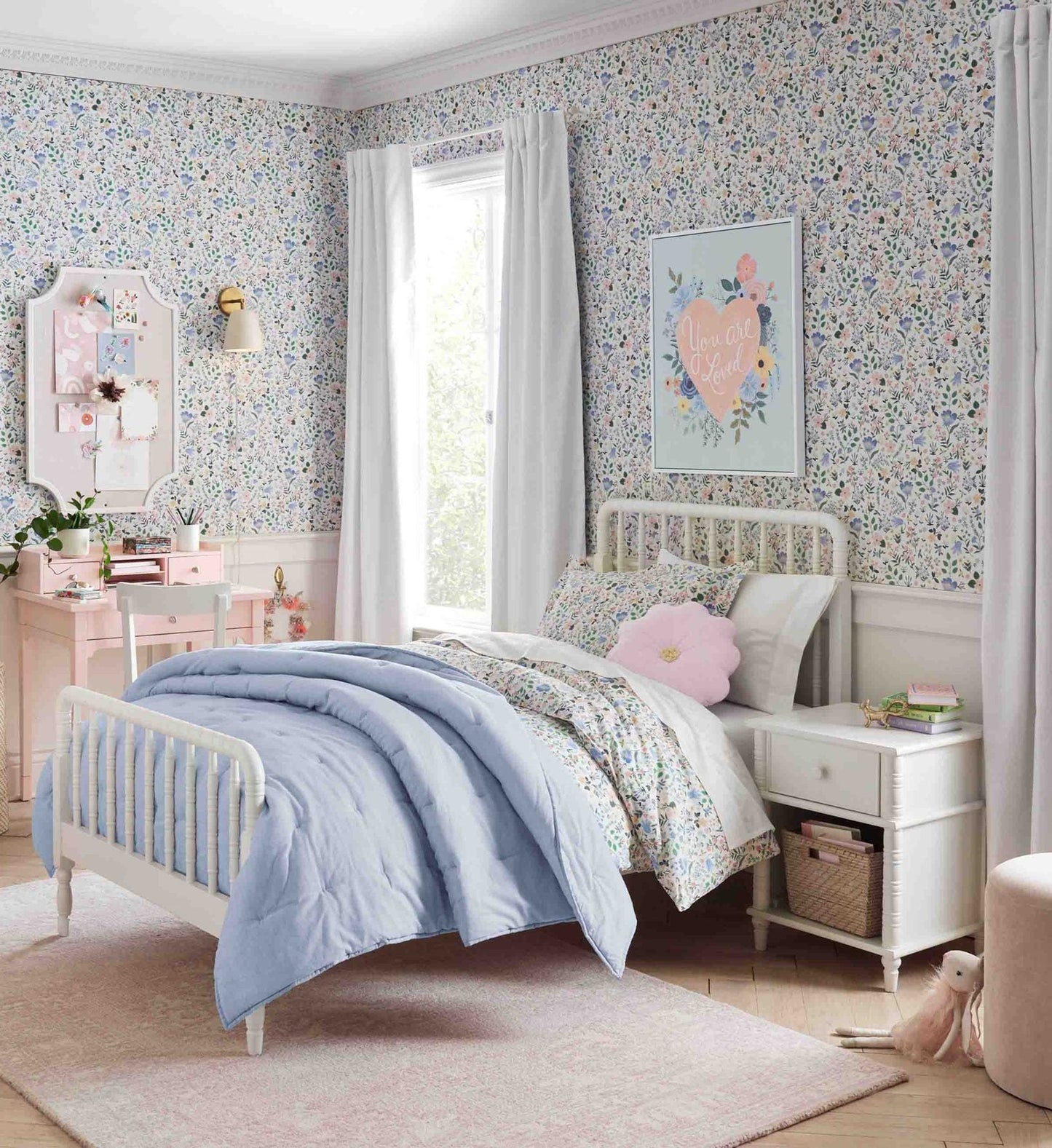 Bramble Fields Peel & Stick Wallpaper - Cream
