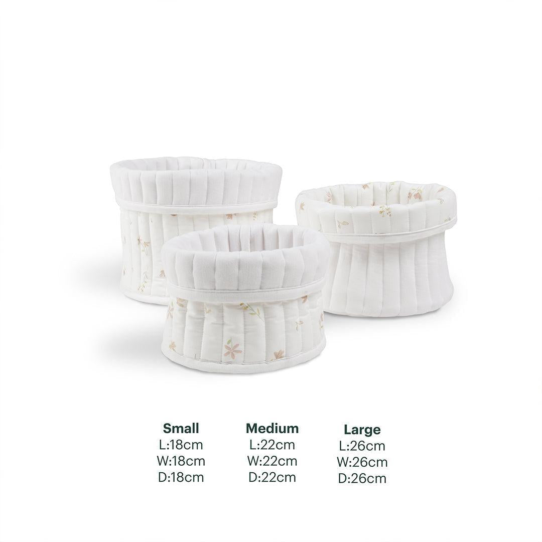CuddleCo 3pk Storage Baskets - Cashmere Meadow