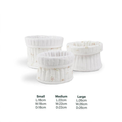 CuddleCo 3pk Storage Baskets - Cashmere Meadow
