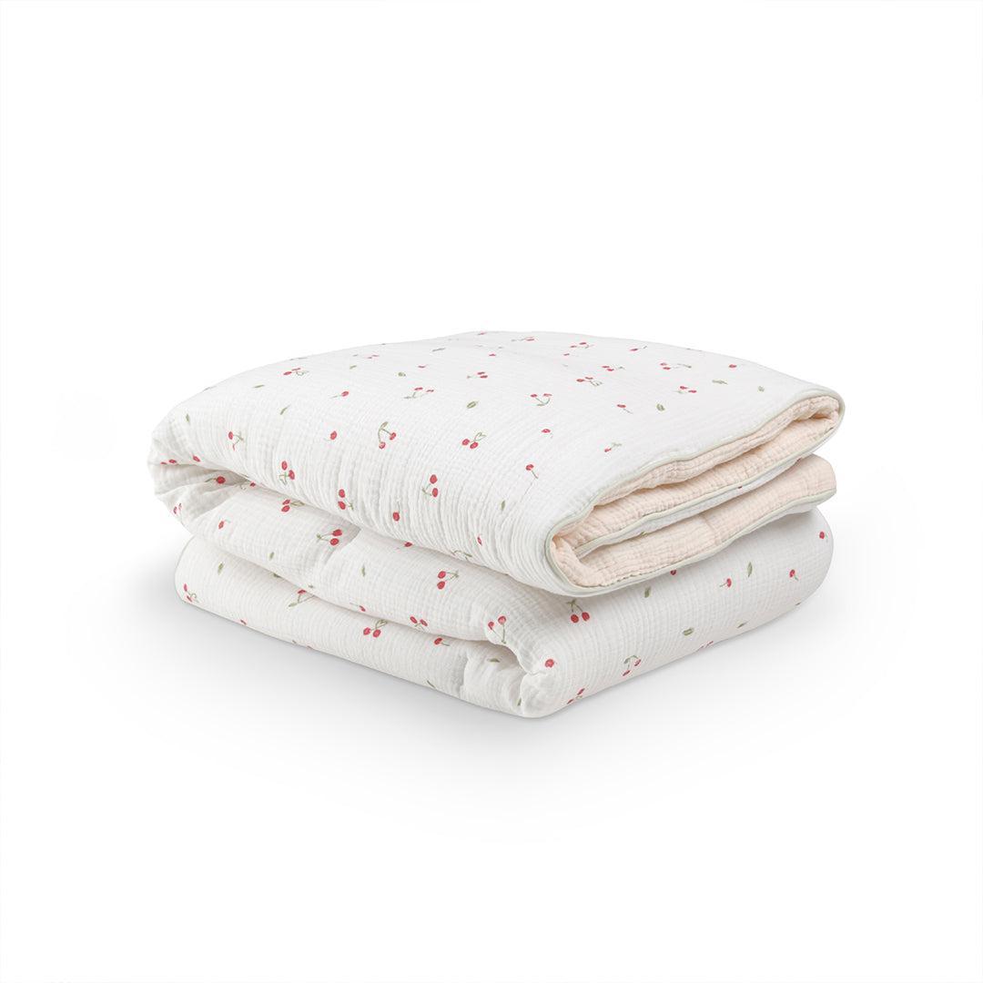 CuddleCo 4pc Cot Bed Bedding Set - Ditsy Cherry