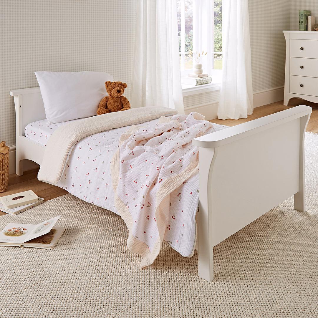 CuddleCo 4pc Cot Bed Bedding Set - Ditsy Cherry
