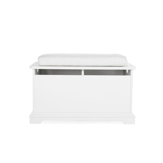 CuddleCo Storage Box & Cushion - White