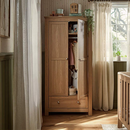 CuddleCo Burford Wardrobe - Oak