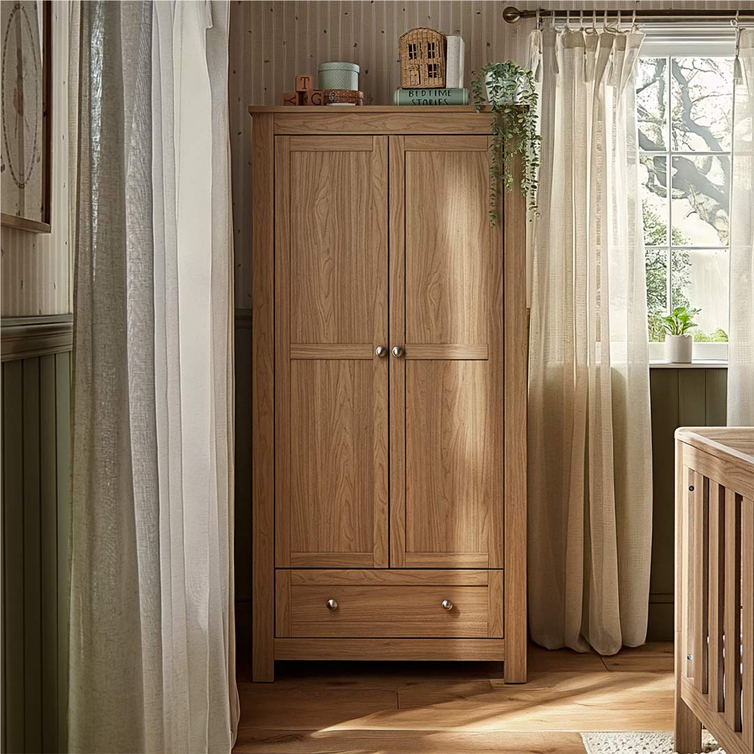 CuddleCo Burford Wardrobe - Oak