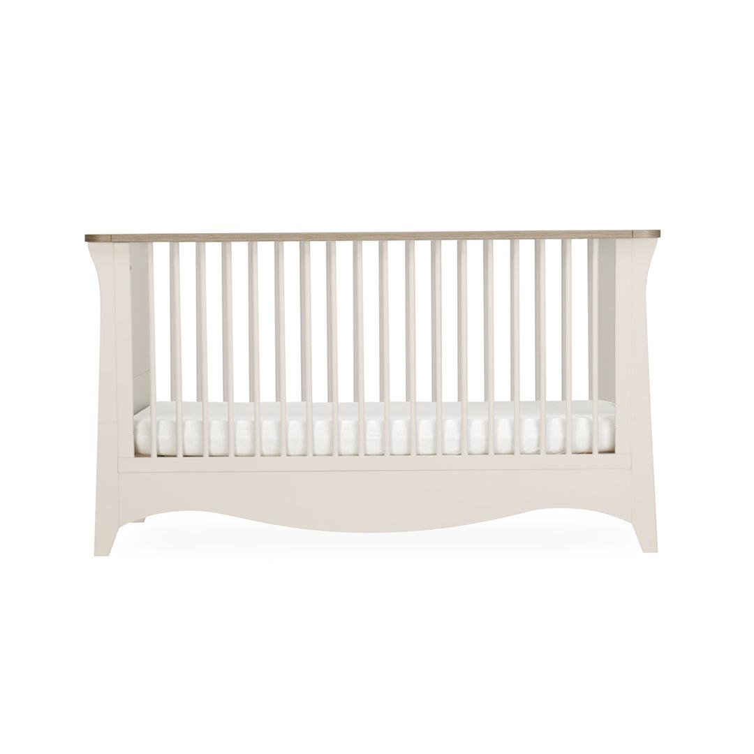 CuddleCo Clara 3 Piece Set Drawer Dresser Cot Bed + Wardrobe - Cashmere