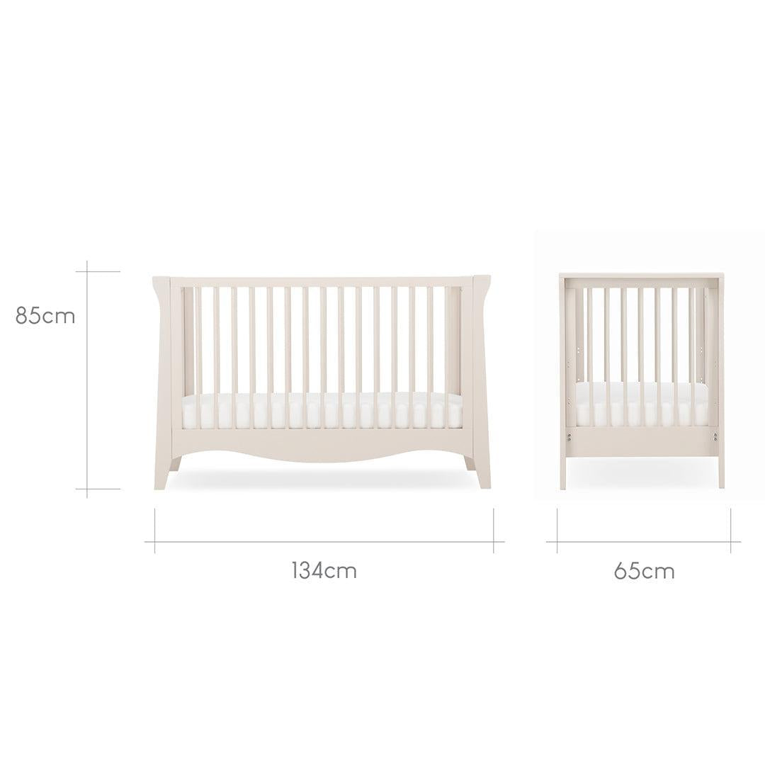 CuddleCo Clara Mini 2 Piece Nursery Furniture Set - Cashmere