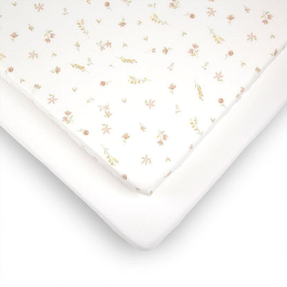 CuddleCo Cot Bed Sheets 2pk - Cashmere Meadow