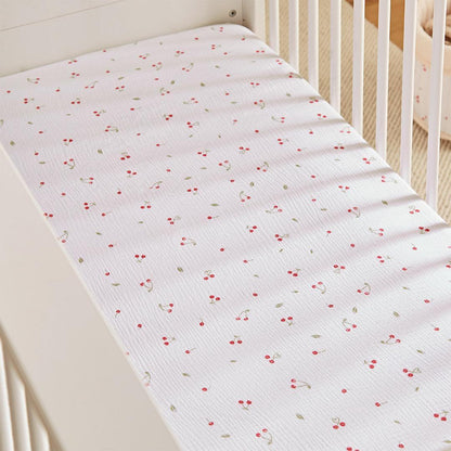 CuddleCo Cot Bed Sheets 2pk - Ditsy Cherry