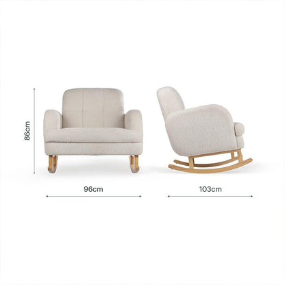 CuddleCo Etta Cuddle Chair - Boucle Mushroom