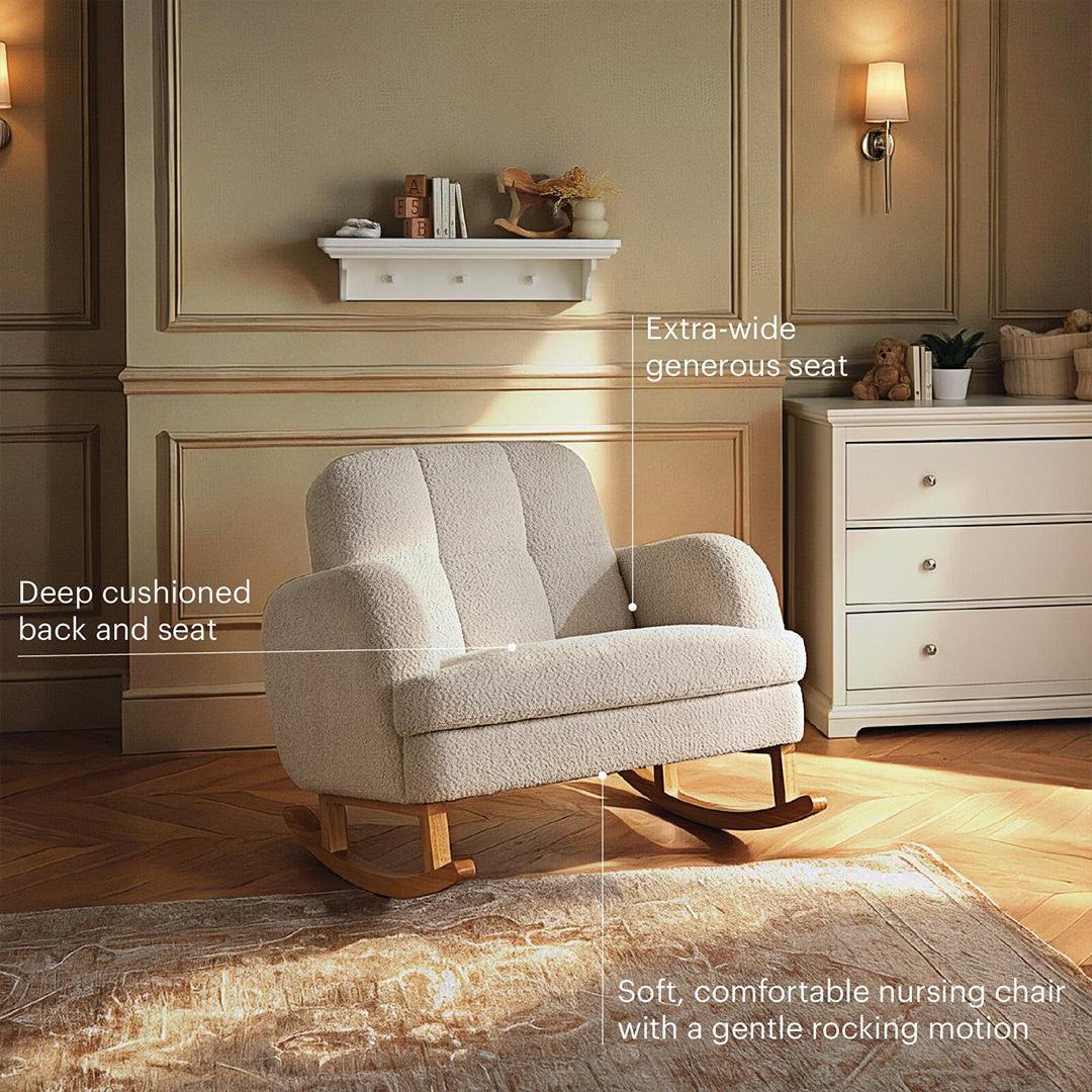 CuddleCo Etta Cuddle Chair - Boucle Mushroom