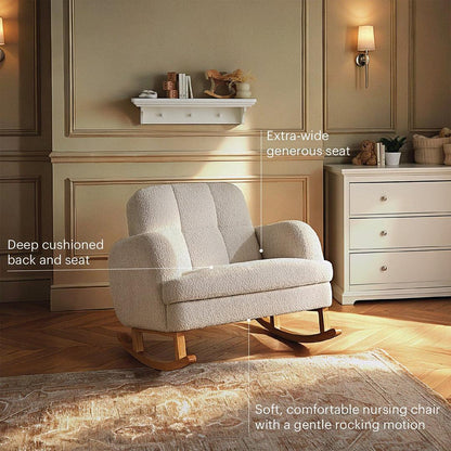 CuddleCo Etta Cuddle Chair - Boucle Mushroom