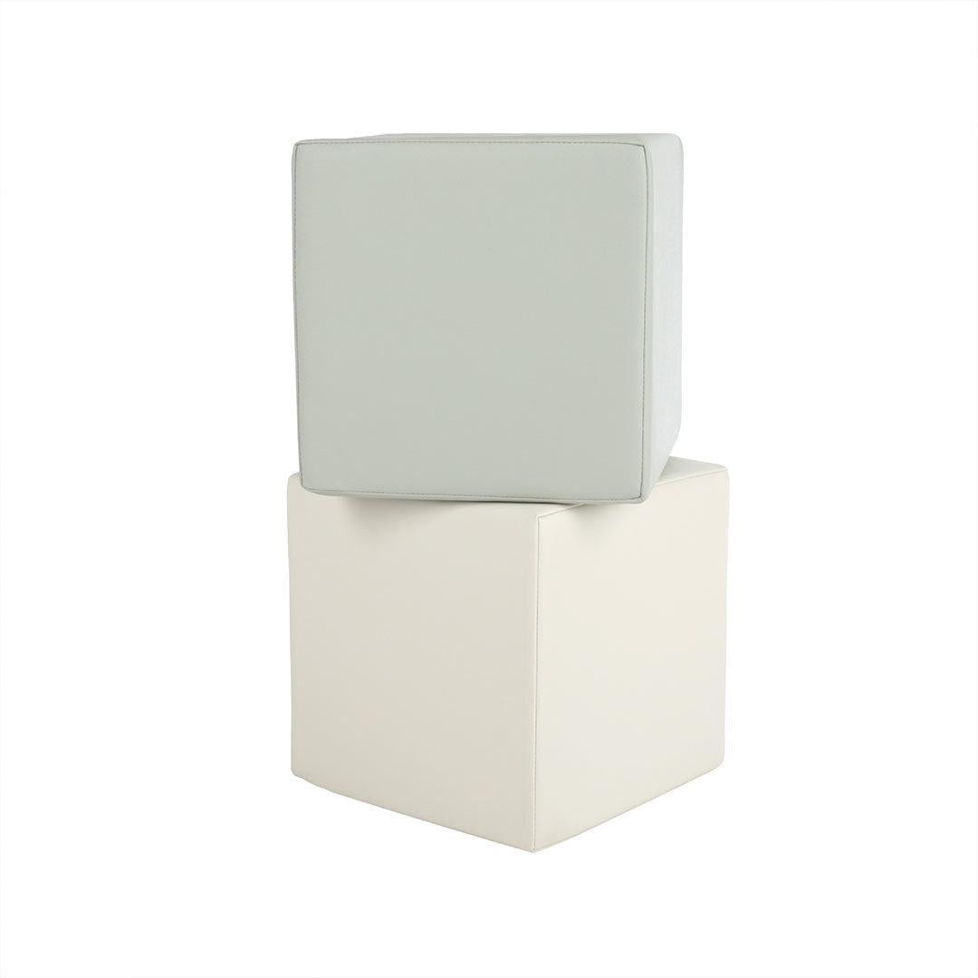 CuddleCo Soft Play Cubes 2pc - Sea Salt/Pebble