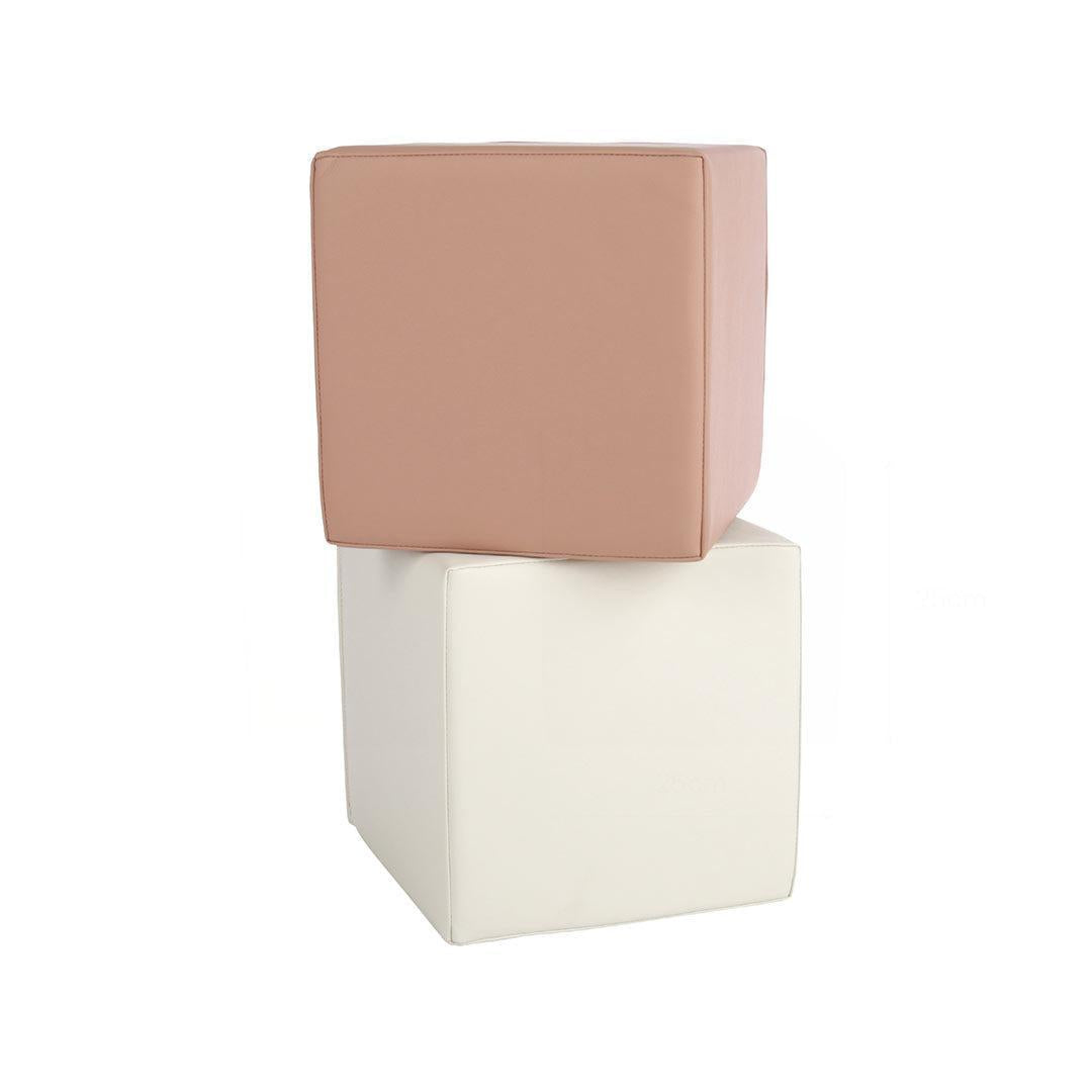 CuddleCo Soft Play Cubes 2pc - Tuscany/Pebble