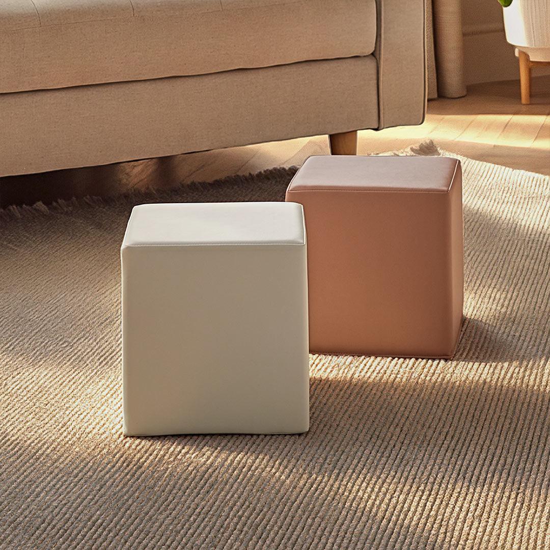 CuddleCo Soft Play Cubes 2pc - Tuscany/Pebble