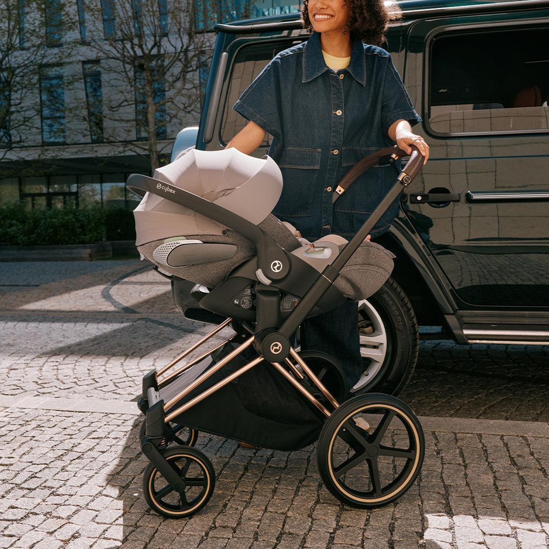 CYBEX Cloud T i-Size Plus Car Seat - Cozy Beige
