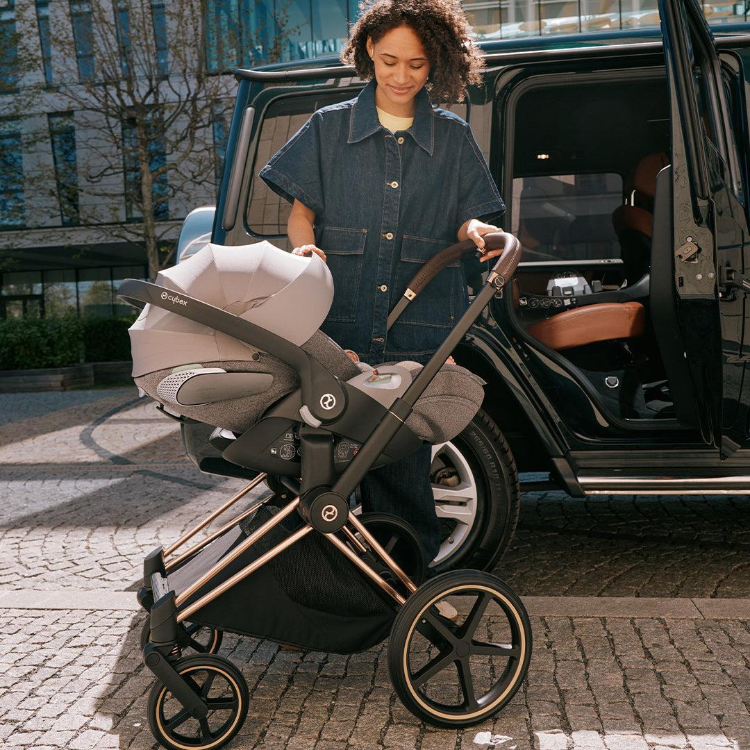 CYBEX Cloud T i-Size Plus Car Seat - Cozy Beige