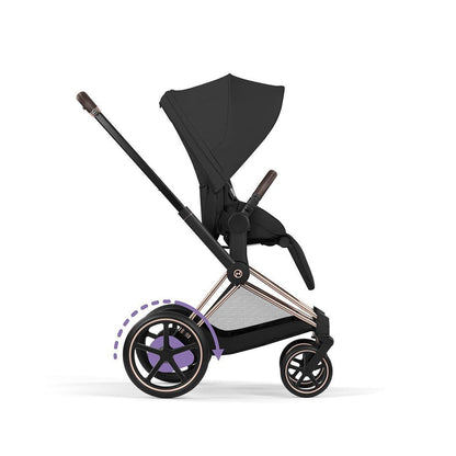 CYBEX e-PRIAM Pushchair & Fold Cot - Comfort - Sepia Black/Rose Gold