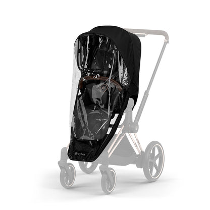 CYBEX e-PRIAM Pushchair & Fold Cot - Comfort - Sepia Black/Rose Gold