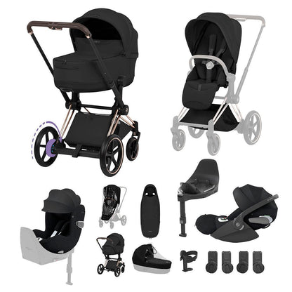 CYBEX e-PRIAM Fold Cot Newborn to Toddler Travel System Bundle - Style
