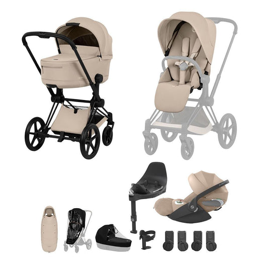 CYBEX PRIAM Fold Cot Ultimate Travel System Bundle - Comfort