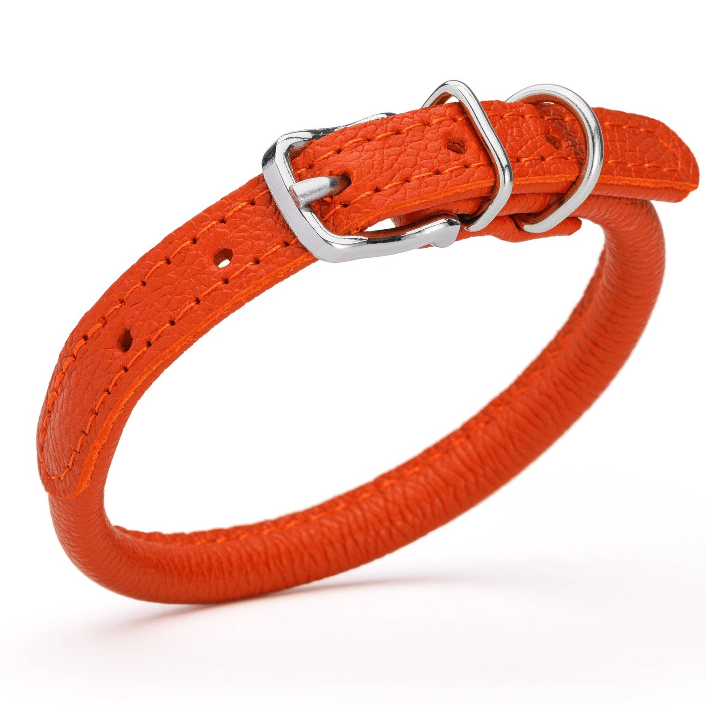 Dogline - Soft Leather Round Collar
