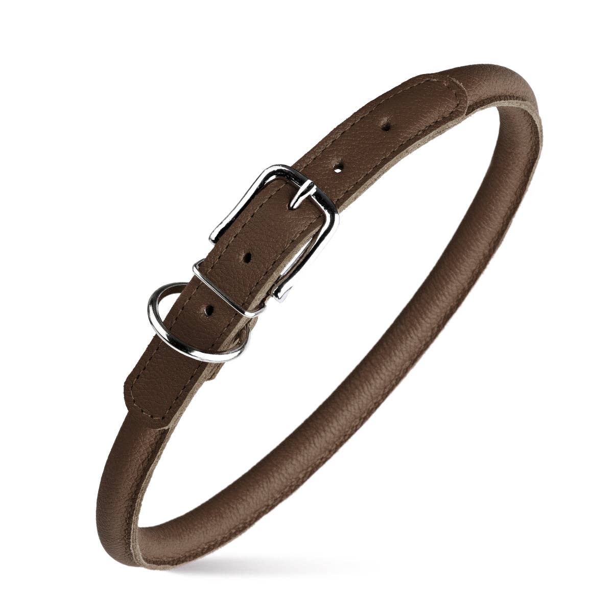 Dogline - Soft Leather Round Collar