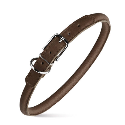 Dogline - Soft Leather Round Collar