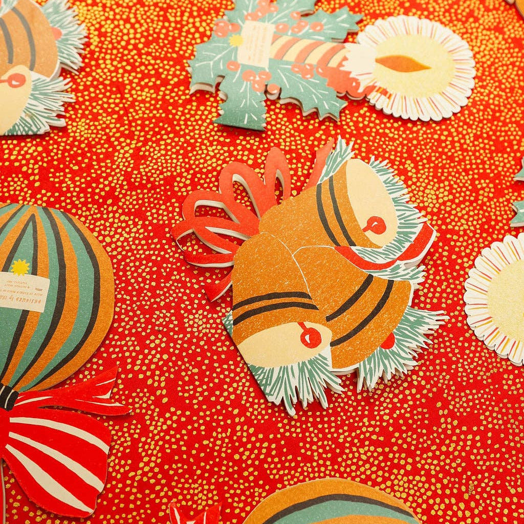 Candle Die Cut Card - Jingle Bells Collection